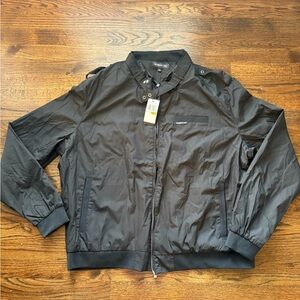 Members only jacket 4xl black men's bomber jacket new!!